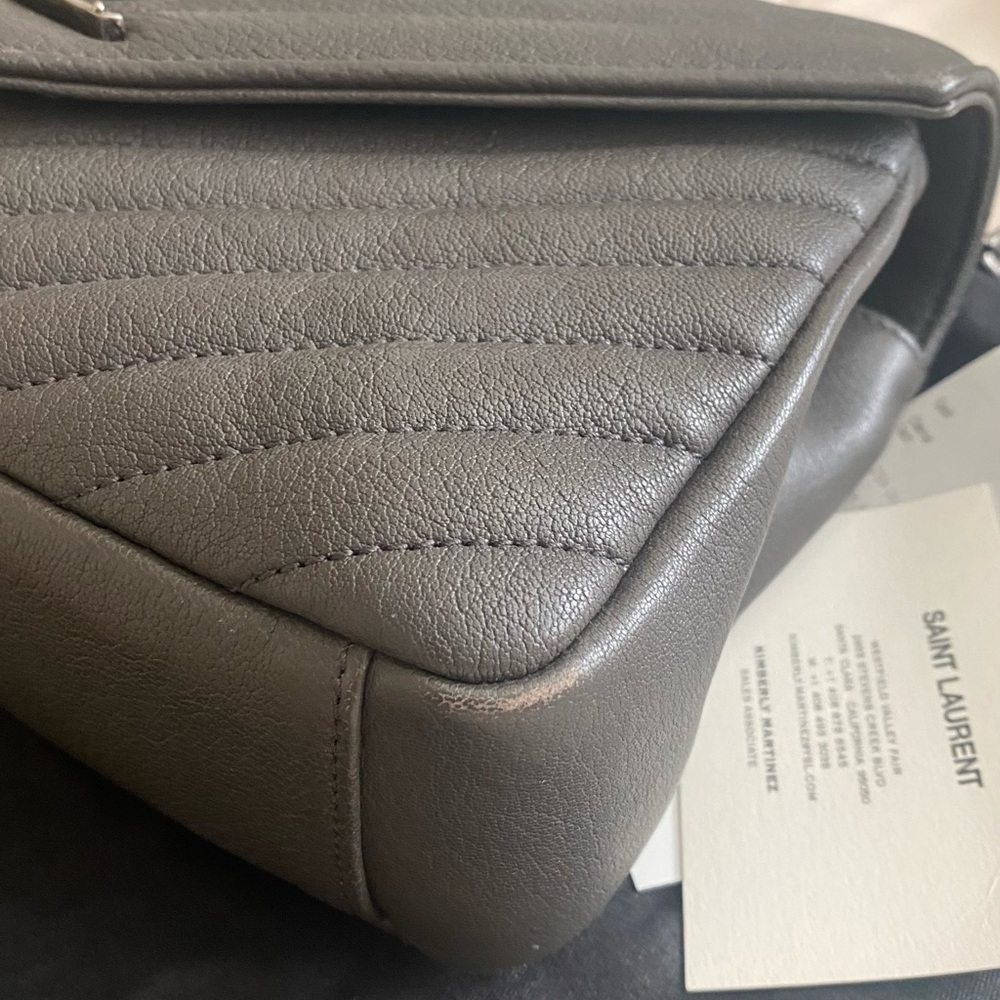 Saint Laurent 2019 Matelasse Chevron Monogram Medium College Bag - Picture 5 of 12